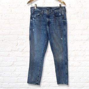 Gap High Rise Vintage Slim Jeans Size 12 / 31 Medium Wash Blue Denim